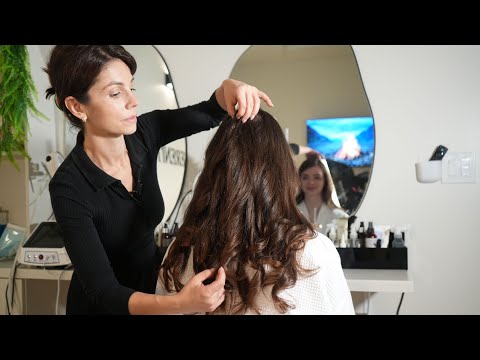 ASMR Unintentional Head Spa & Scalp Analysis, Deep Cleansing, Exfoliation Treatment Scalp Massage