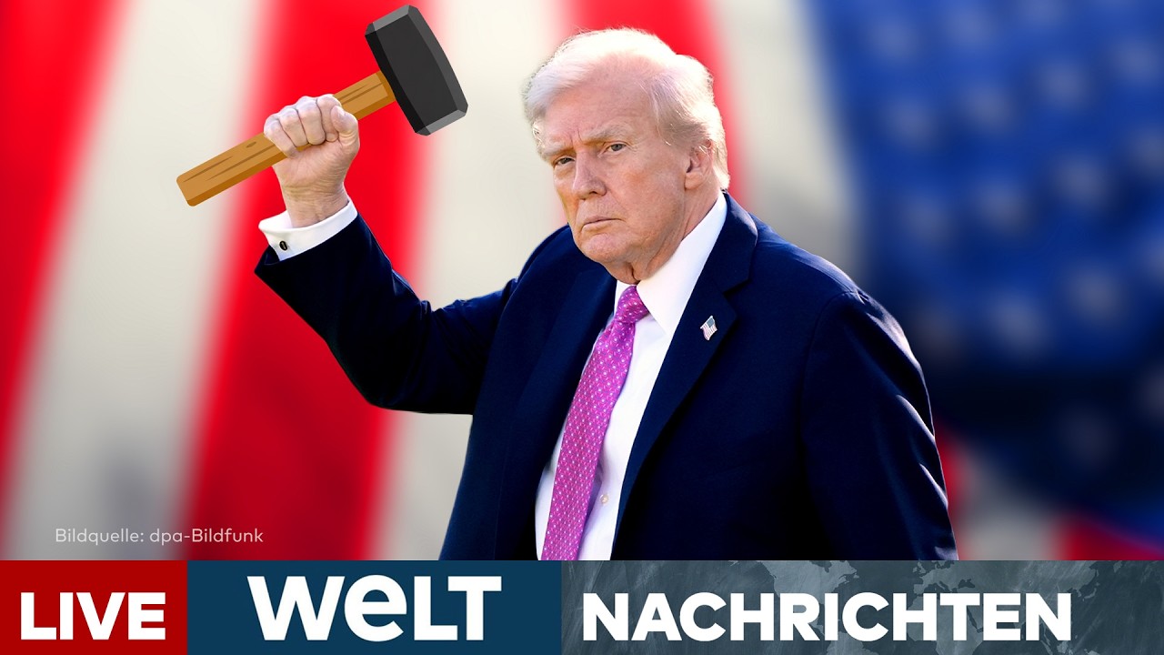 USA: DONALD TRUMP schwingt wieder seinen Zoll-Hammer! Neue Zölle gegen 60 Partner! | WELT LIVESTREAM