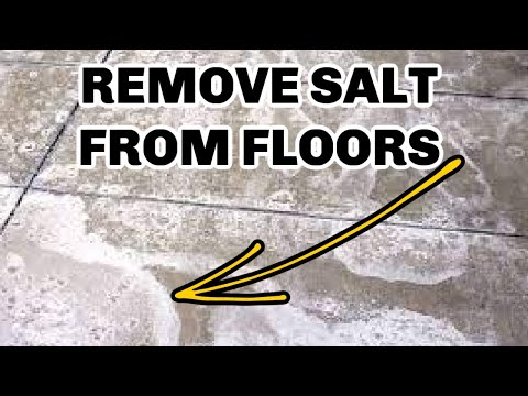 HOW TO REMOVE  BUILT UP SALT RESIDEW OFF OF FLOORS WITH VINEGAR | TEACH ME HOW TO CLEAN