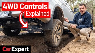 4WD modes: Diff lock, 2H, 4H, 4L &amp; hill descent control how to/explained