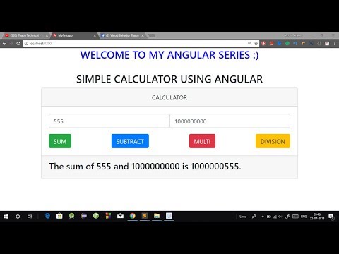 Create Simple Calculator using Angular 4 5 6 With Source Code