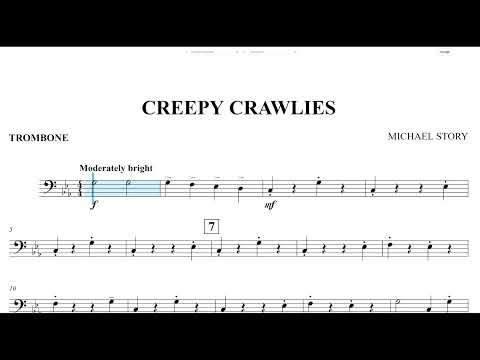 Creepy Crawlies (Michael Story) Trombone, Baritone B.C. & Bassoon Play Along