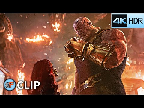Gamora vs Thanos - Knowhere Scene | Avengers Infinity War (2018) IMAX 4K HDR Movie Clip