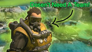 Apex Caustic Doesn't Need A Team! (solo 14 kills 3500 damage)