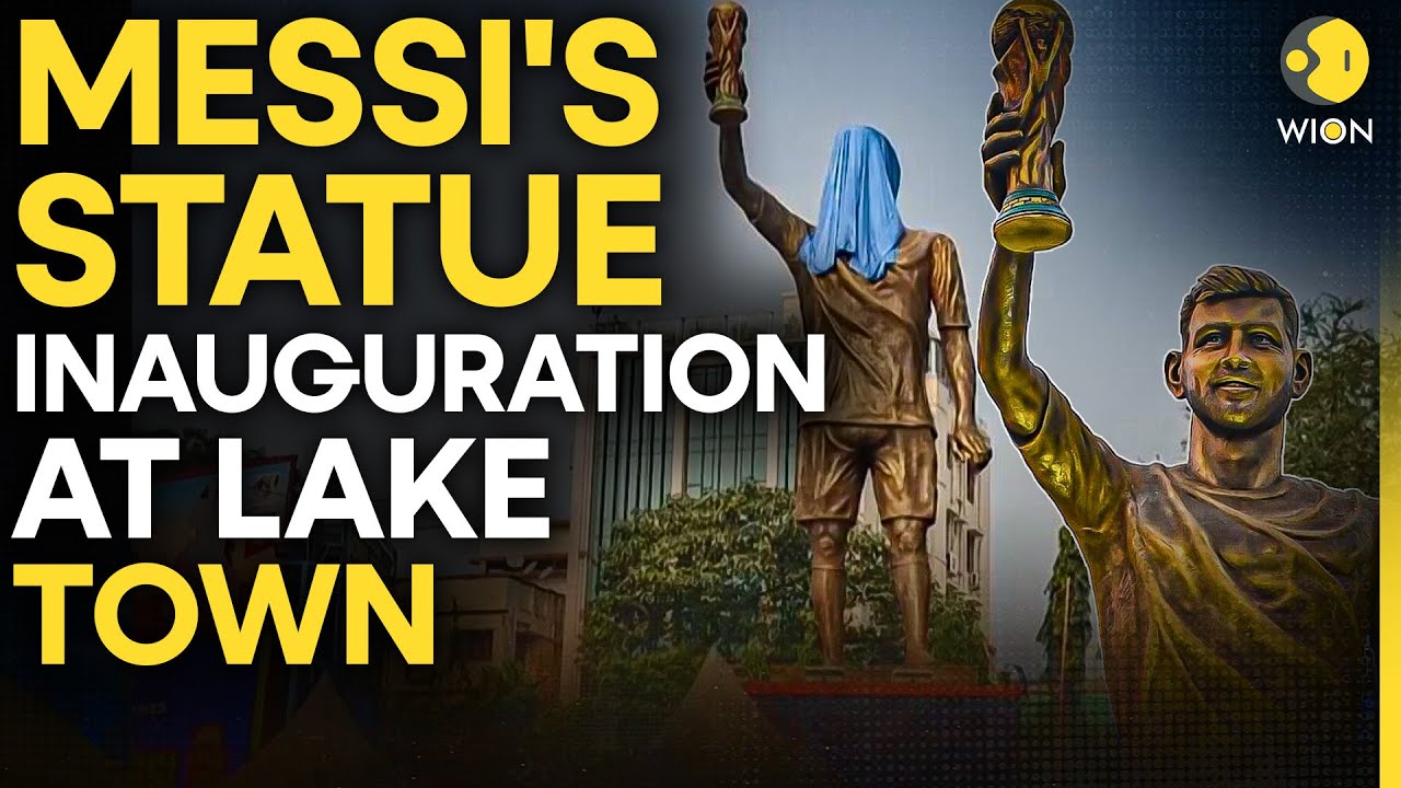 Lionel Messi in India LIVE: Virtual Inauguration of Lionel Messi's Statue at Lake Town | WION Live