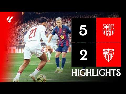 ملخص مباراة برشلونة ضد إشبيلية بتاريخ 2026-03-15