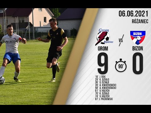 Skrót meczu Grom Różaniec - Bizon Jeleniec 9:0 (06.06.2021)