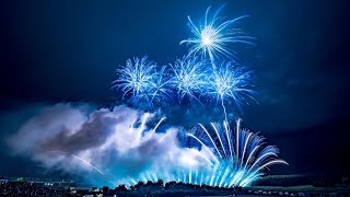 [HDR] 常総きぬ川花火大会 2025 グランドフィナーレ 野村花火工業 ♪鬼滅の刃 無限城編、太陽が昇らない世界 / Aimer
