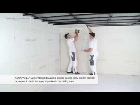Installation of Knauf AQUAPANEL® Cement Board SkyLite