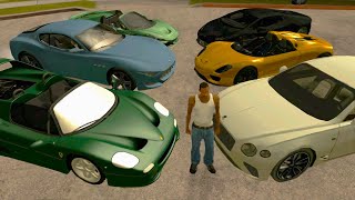 Stealing Luxury Cars in GTA San Andreas! (Real Life Cars)
