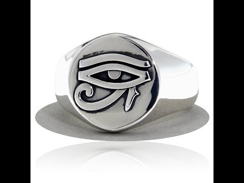 Ghiul Argint 925 Masiv Al Treilea Ochi Illuminati - Protectie si Cunoastere Oculta