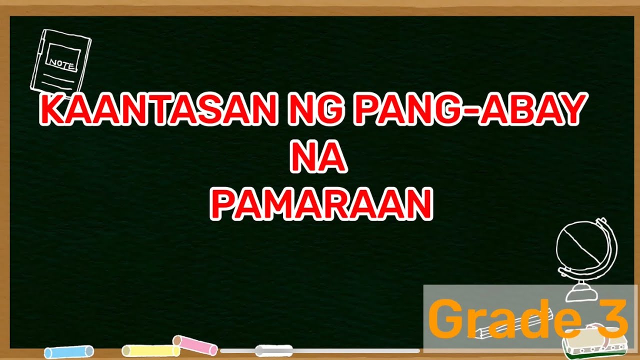 TATLONG KAANTASAN NG PANG-ABAY NA PAMARAAN