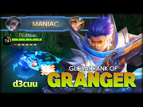 MANIAC!! Agen Z Bullet Monster! d3cuu Global Rank of Granger - Mobile Legends: Bang Bang