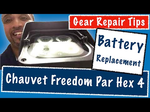 Chauvet Freedom Par Hex 4 | Diagnose and Replace Battery | Gear Repair Tips