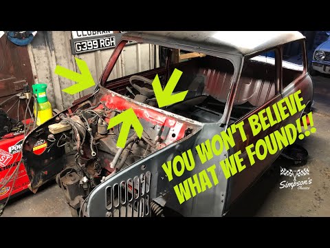 SCUTTLE REMOVAL & BULKHEAD REPAIRS - 89 CLASSIC MINI RESTORATION