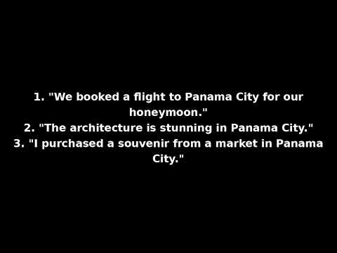 How to pronounce 'Panama City' correctly in English? with Pronexio