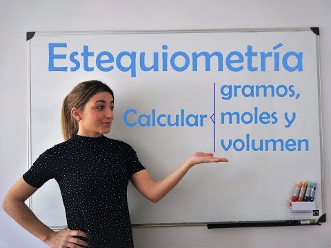 ESTEQUIOMETRÍA. Cálculo de gramos, moles y volúmenes.