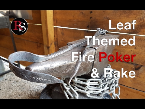 Blacksmithing - Hand Forged Fire Poker & Rake Video