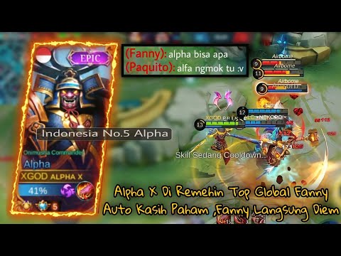 Cara Lawan Fanny Sombong🔥 Top Global Alpha - Best Build Alpha 2022 - Build Alpha Sakit 2022 ~ MLBB