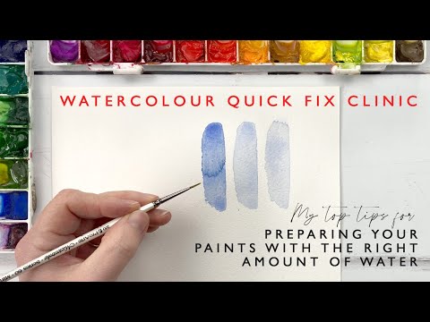 Preparing Your Watercolour Paints With The Right Amount Of Water