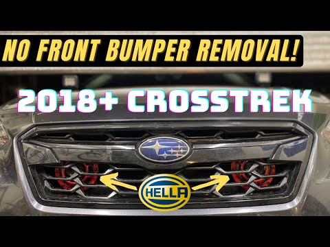 Installing Hella Horns on a Subaru Crosstrek Without Removing the Front Bumper