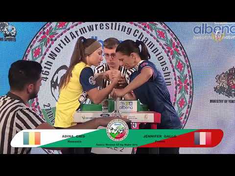 Chis Adina vs Gallo Jennifer | Up to 55 kg | XLVI WORLD ARMWRESTLING CHAMPIONSHIP | 2025