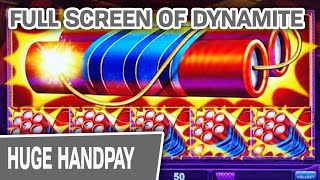 🧨 FULL SCREEN OF DYNAMITE 🧨 Lock It Link = MASSIVE Slot Machine Jackpot! FOUR Handpays Total!