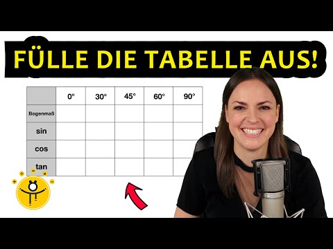 TRICK! 🤓 – Sinus, Kosinus, Tangens Tabelle