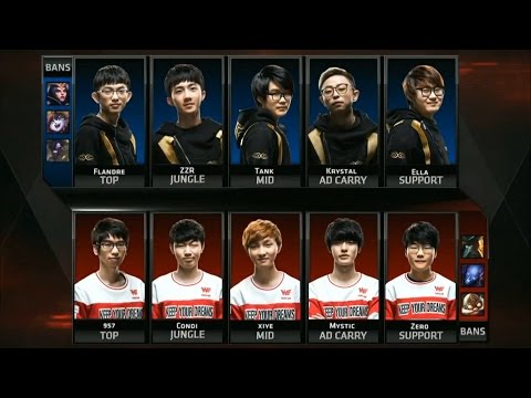 SS vs WE Game 1 Highlights - Snake Esports vs Team World Elite - LPL Week 3 - SPRING 2016