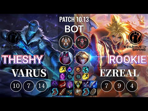 IG TheShy Varus vs IG Rookie Ezreal Bot - KR Patch 10.13