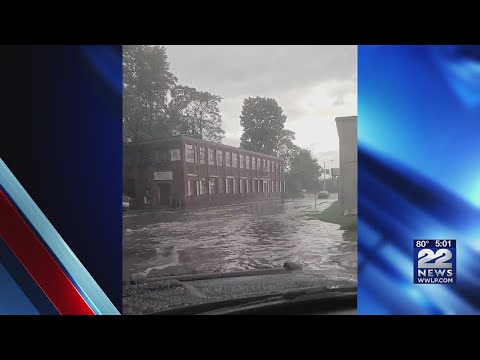 Flash flooding rain reports throughout western Massachusetts