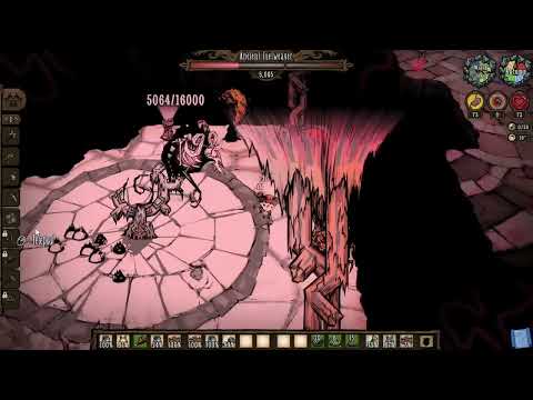 [DST] Wes vs Ancient Fuelweaver (No Weather Pain, Bee Queen Crown) Practice Fight