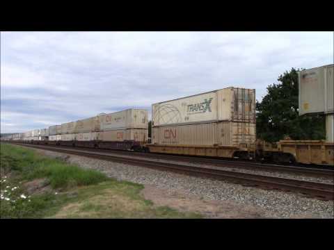 Patchwork!!!!! CN 112 (Intermodal) W/ Patched ex. UP C40-8 & SD60F @ Matsqui BC SD70M-2 8858 Leading