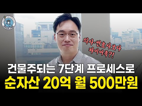 [싱글파이어] "건물주 수백명 컨설팅해보니" 경제적 자유로 가는 7단계 프로세스 (1편)