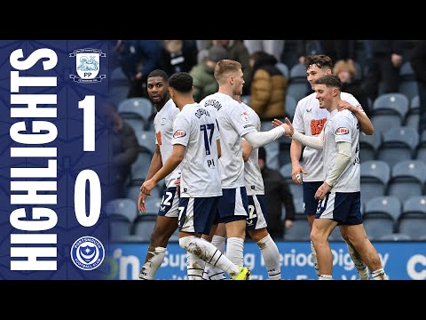 Highlights | PNE 1-0 Portsmouth