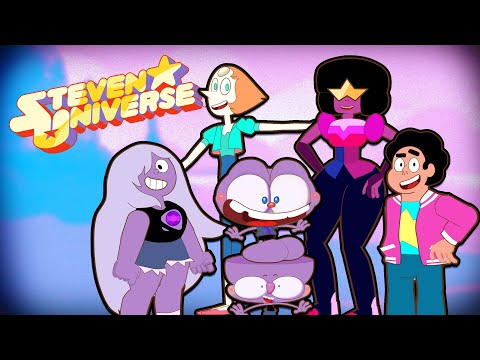 Mongo e Drongo: Estive com Steven Universo - Garnet, Ametista e Pérola - paródia em desenho animado
