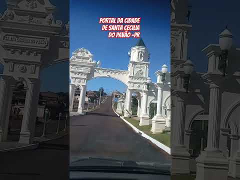 Lindo portal da cidade de Santa Cecilia do Pavão PR #portaldacidade #interiordoPR #shortsvideo