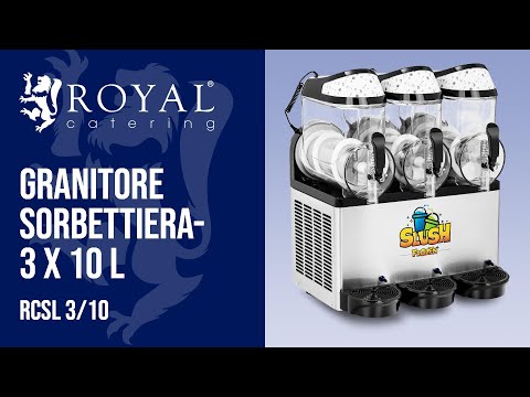Video - Granitore sorbettiera - 3 x 12 l - LED