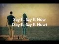 Say It Now   The Afters Lyric