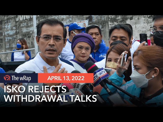 Isko Moreno rejects talks with ‘hostile forces’ favoring his withdrawal for Robredo