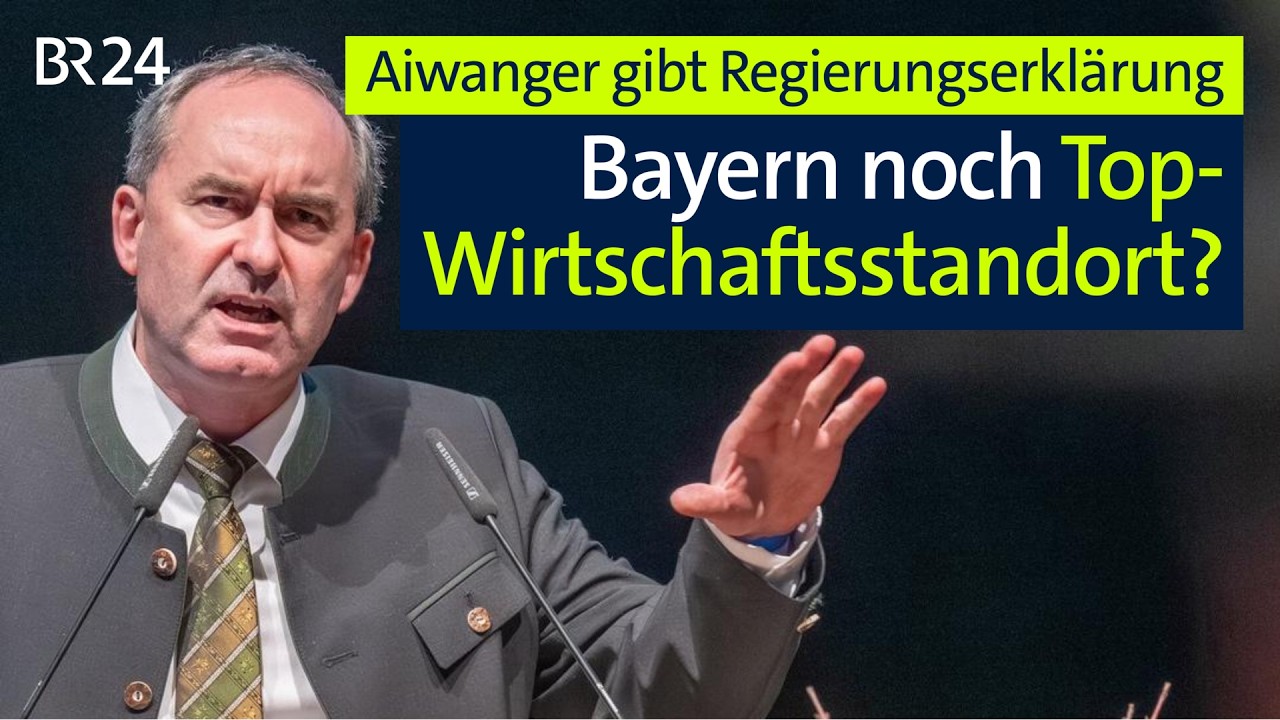 Ist Bayern noch der Top-Wirtschaftsstandort? Regierungserklärung Aiwanger | BR24