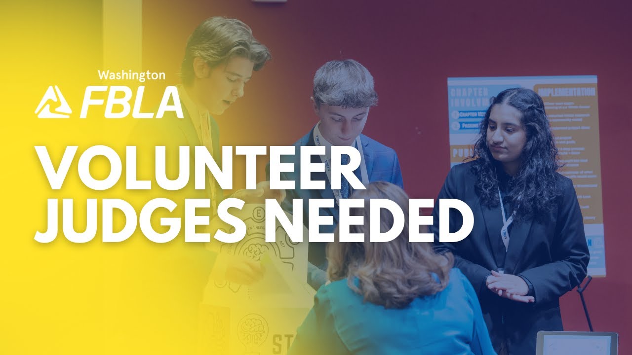 Volunteer as a Judge for Washington FBLA