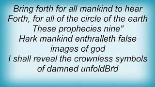 Silentium - The Propheter Of The Unenthroned Lyrics