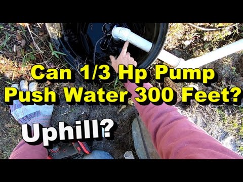 YouTube video about: How far can a 1 hp pump push water?
