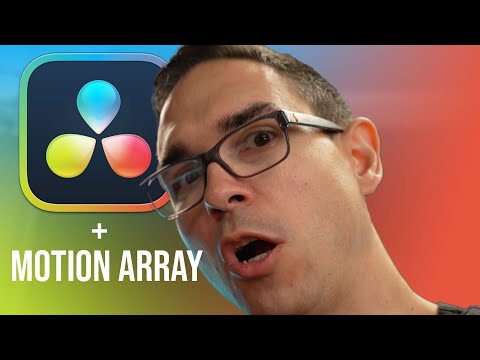 Using Motion Array Davinci Resolve