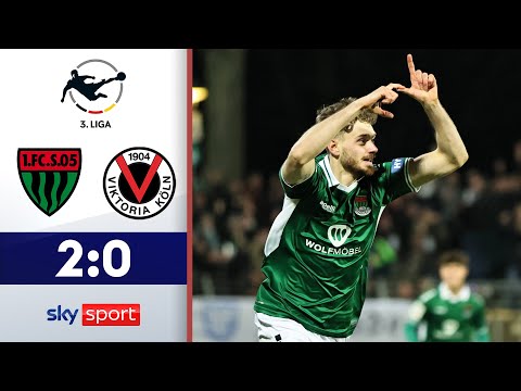 Schlusslicht feiert Überraschungssieg! | 1. FC Schweinfurt - FC Viktoria Köln | Highlights - 3. Liga