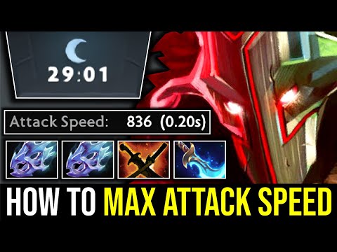 HOW TO MAX ATTACK SPEED..!! 2x Moon Shard Juggernaut+836 Attack Speed 7.25 | Dota 2