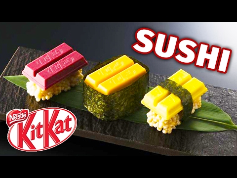 Japanese Sushi Kit Kats Taste Test