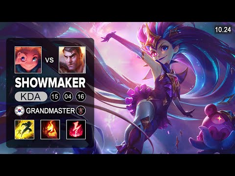 Showmaker Zoe Mid vs Jayce - KR Grandmaster Patch 10.24