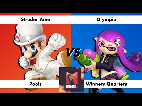 Stroder Ame vs Olympia - SSBU Singles: Pools Winners Quarters - Mainstage 2021 | Mario vs Inkling